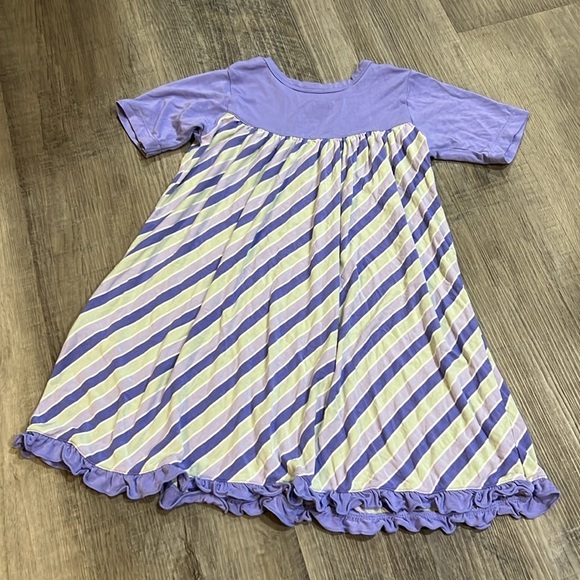 4 for $20 Kickee Pants print classic swing dress size 3T - Picture 4 of 6